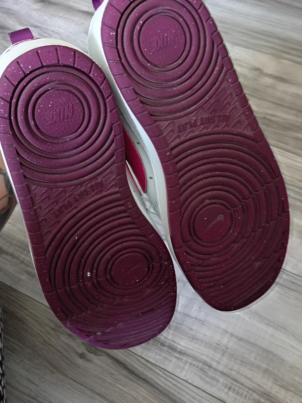 Nike Women's Sneakers with Pink Swoosh